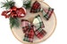 Christmas Plaid Dog Collar Bow ~ Christmas Dog Collar Bow Tie ~ Girly Dog Collar Bow ~ Slide On Bow for Dog Collar ~ Sandy Paws Collar Co® 