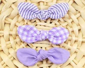 Purple Knot Hair Bows ~ Baby Hair Bows~ Dog Hair Accessories ~ Dog Hair Clip ~ Baby Hair Accessories ~ Sandy Paws Collar Co®