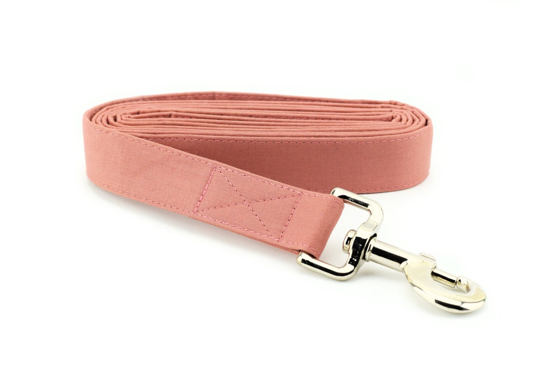 Solid Mauve Dog Leash Fabric Dog Leash Fashion Dog Leash Silver