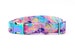 Paint Splatter Dog Collar ~ Rainbow Fashion Dog Collar ~ Fabric Dog Collar ~ Rainbow/Iridescent Hardware ~ Sandy Paws Collar Co 