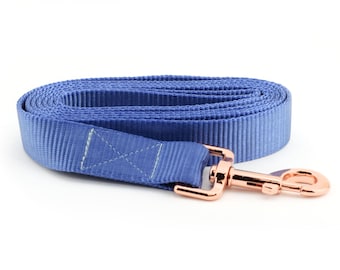 Webbing Dog Leash - Solid Periwinkle ~ Solid Nylon Webbing Dog Leash ~ Sandy Paws Collar Co