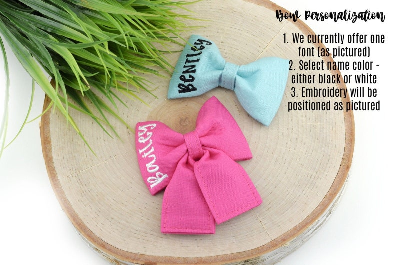 Girly Dog Collar Bow Available in ANY Print in Our Shop Etsy