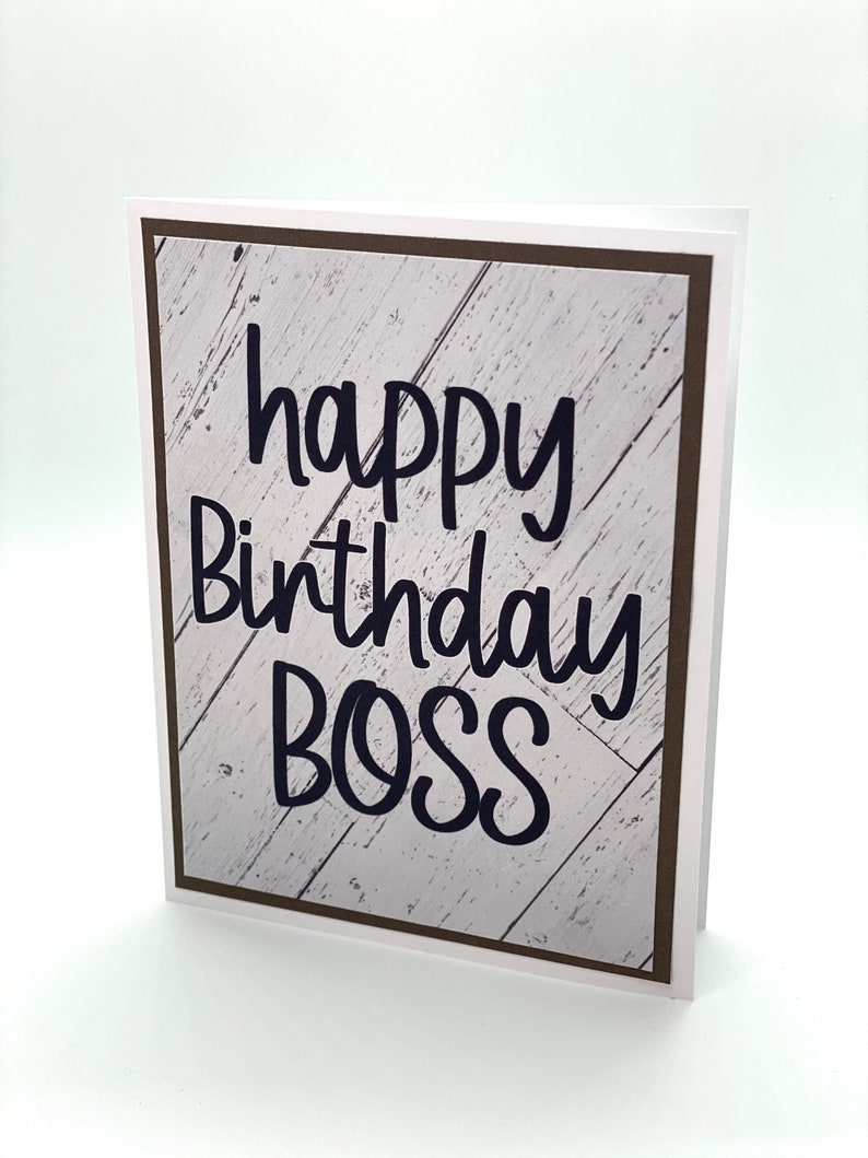 Happy Birthday Card For Boss