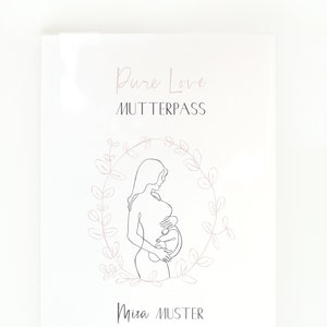 Mutterpass Hülle • LineArt Schwangerschaft