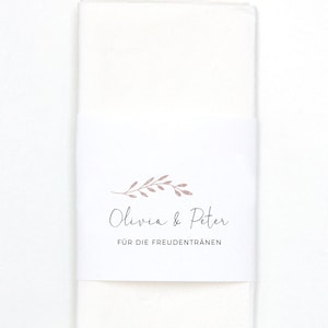 Banderolen for handkerchiefs, tears of joy banderols • Olivia & Peter