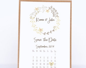 Save the Date Karten - DIY Kit - Vintage Wedding
