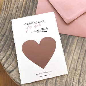 Lucky ticket rose gold scratch card gift card