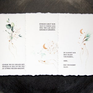 3er Set Postkarten Affirmationskarten Achtsamkeitskarten