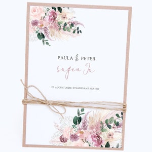 Invitaciones de boda - Paula&Peter