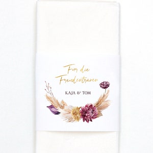 Banderole for handkerchiefs, tears of joy banderols • Kaja&Tom