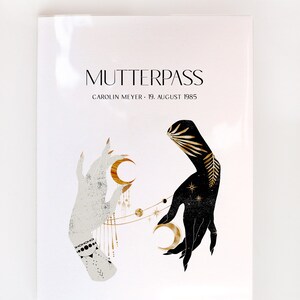 Capa para passaporte da mãe • Mãos • personalizada