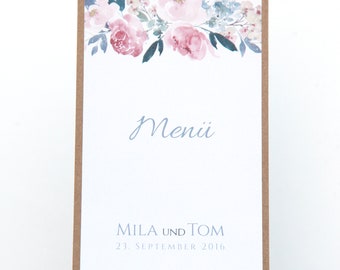 Menu cards