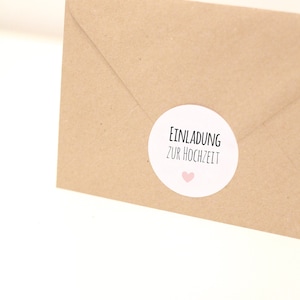 Aufkleber Hochzeit, Aufkleber Einladung Hochzeit, Sticker Hochzeit