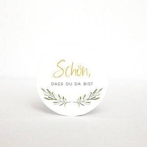 Etichette regalo Matrimonio, Pendenti Regali ospiti, Bello averti qui Pendenti, Pendenti di carta • Oro oliva