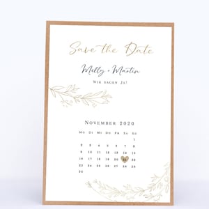 Save the Date Karten mit Kalender - Melly+Martin