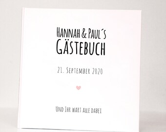 Individuelles Gästebuch zur Hochzeit • Serie Hannah & Paul