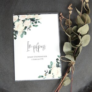 Dekking vaccinatiecertificaat • Vaccinatiepaspoort Greenery • gepersonaliseerd