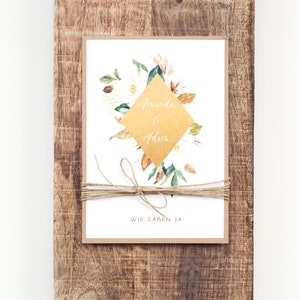 Invitations de mariage, invitations de mariage, mariage cartes, Hochzeitspapeterie, kraft papier • Amanda & Adam