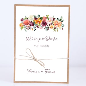Danksagungskarten Hochzeit - DIY - Vanessa&Thomas