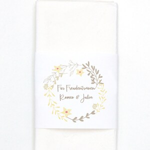 Banderolen for handkerchiefs, tears of joy banderoles • Vintage Wedding