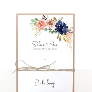Einladungen zur Hochzeit, Hochzeitseinladungen, Hochzeitspapeterie, Einladungskarten Hochzeit, Vintage Wedding, DIY Wedding • Silvia & Peer
