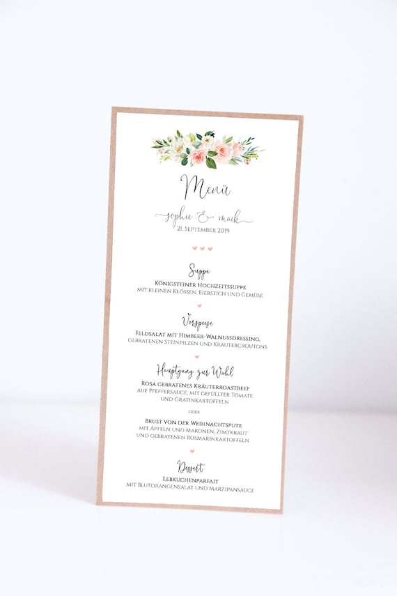 picture Menu Cards For Buffet etsy