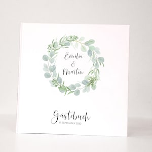 Individual guest book to the wedding • Eucalyptus Love