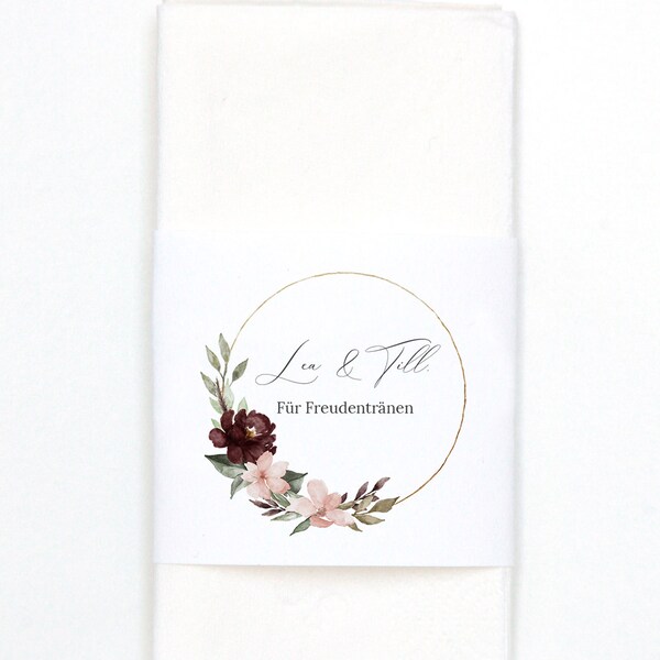 Banderole for handkerchiefs, tears of joy banderols • Lea&Till