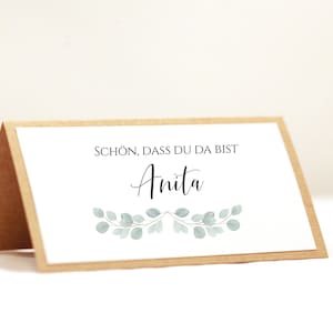 Plaatskaarten, naam kaart / schoolbord / plaats kaarten • eucalyptus liefde