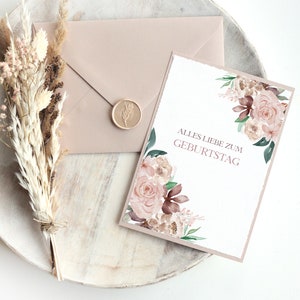 Karten Set • Alles Liebe zum Geburtstag • Floral Blush