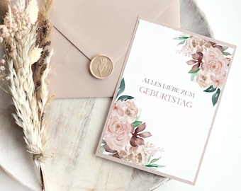 Cards Set • All Love for Birthday • Floral Blush