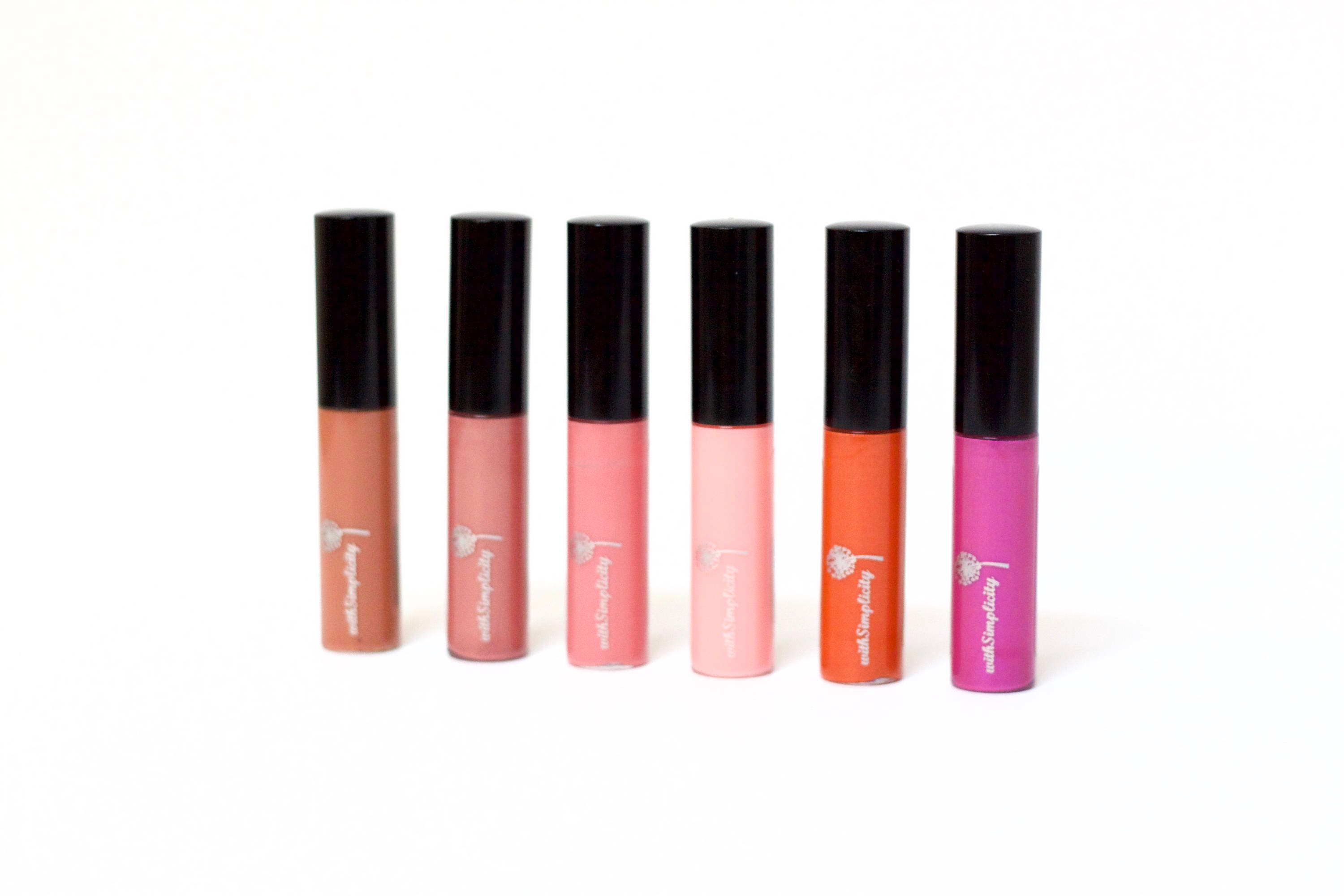 Organic Lip Gloss Vegan Gluten Free Long Lasting 4 Shades Etsy