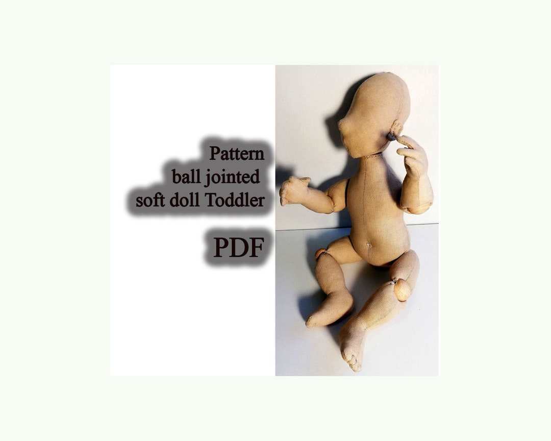 Textilе Doll Pattern. Free Video Tutorials PDF. Pattern Ball Jointed ...