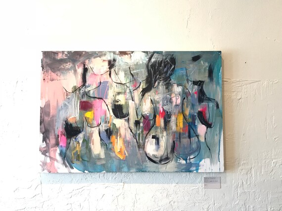 original abstract painting 24x36