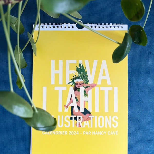 Calendrier 2024 - Illustrations Heiva i Tahiti 2023 - Impression d'art