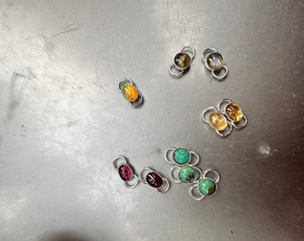 6mm 14k gold fill Opal permanent jewelry connector