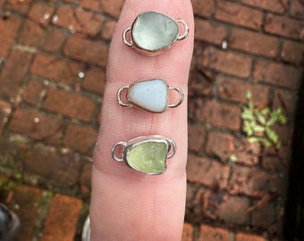 Seaglass permanent jewelry connectors