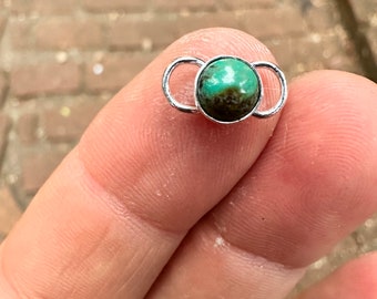 Turquoise 14k gold fill Permanent Jewelry Connector