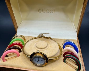 Gucci Bracelet Vintage Watch Genuine - Etsy Gucci Bracelet Vintage Watch Genuine - Etsy
