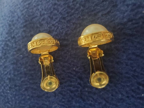 Authentic Christian Dior Pearl Earrings - image 2