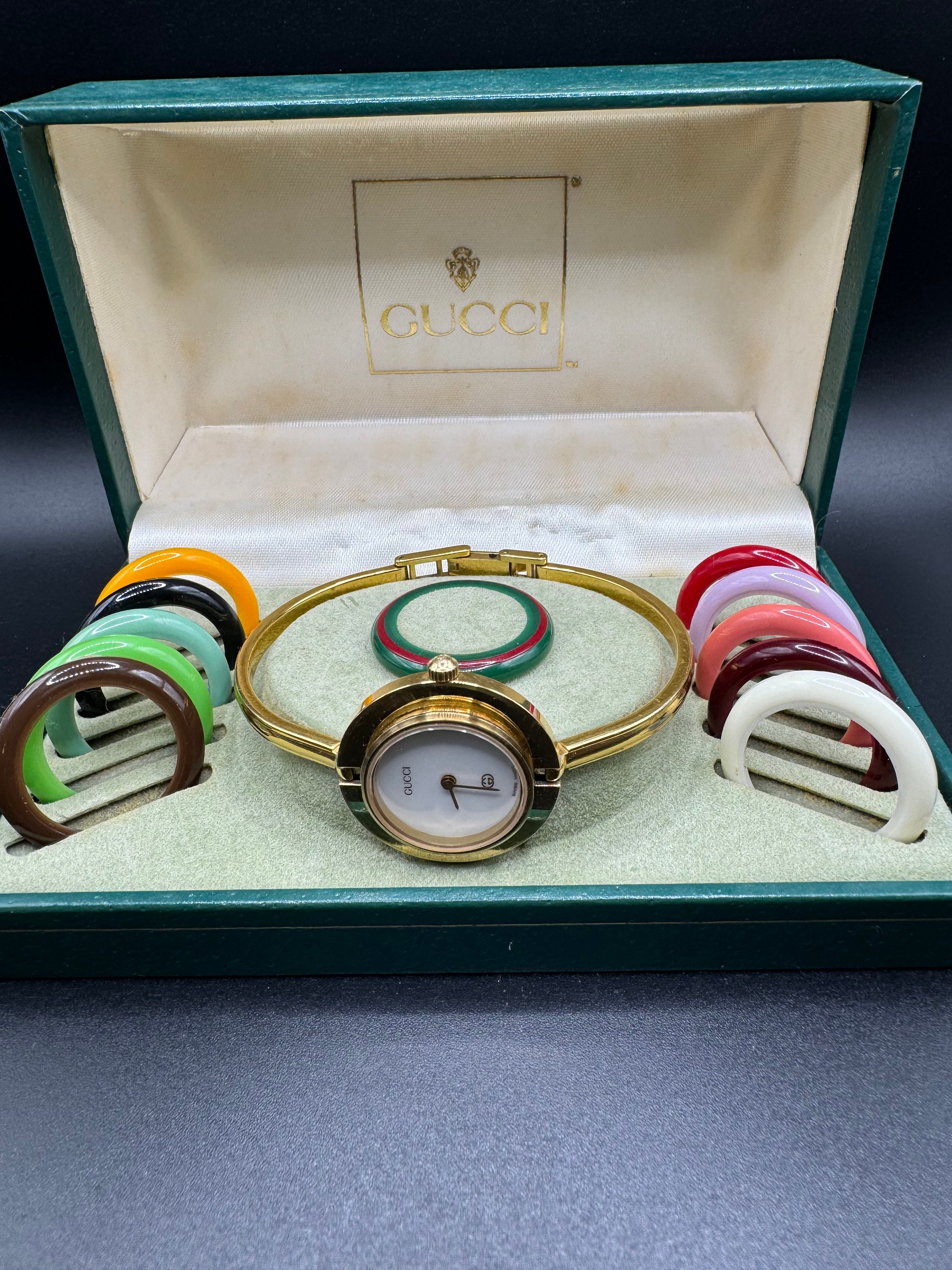 Gucci horloge met verwisselbare ringen hotsell
