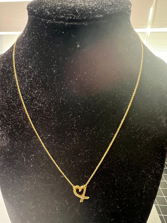 Auth Tiffany & Co. 18k Yellow Gold Necklace