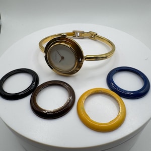 Authentic Gucci Interchangeable bezel watch