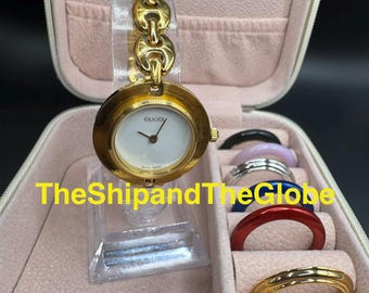 Genuine Gucci Metal Purple Bezel – Rare Find for Gucci Change