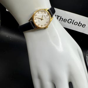 Vintage Seiko Ladies 17 Jewels Manual Wind Gold Tone Cocktail Dress Watch Japan - New Band