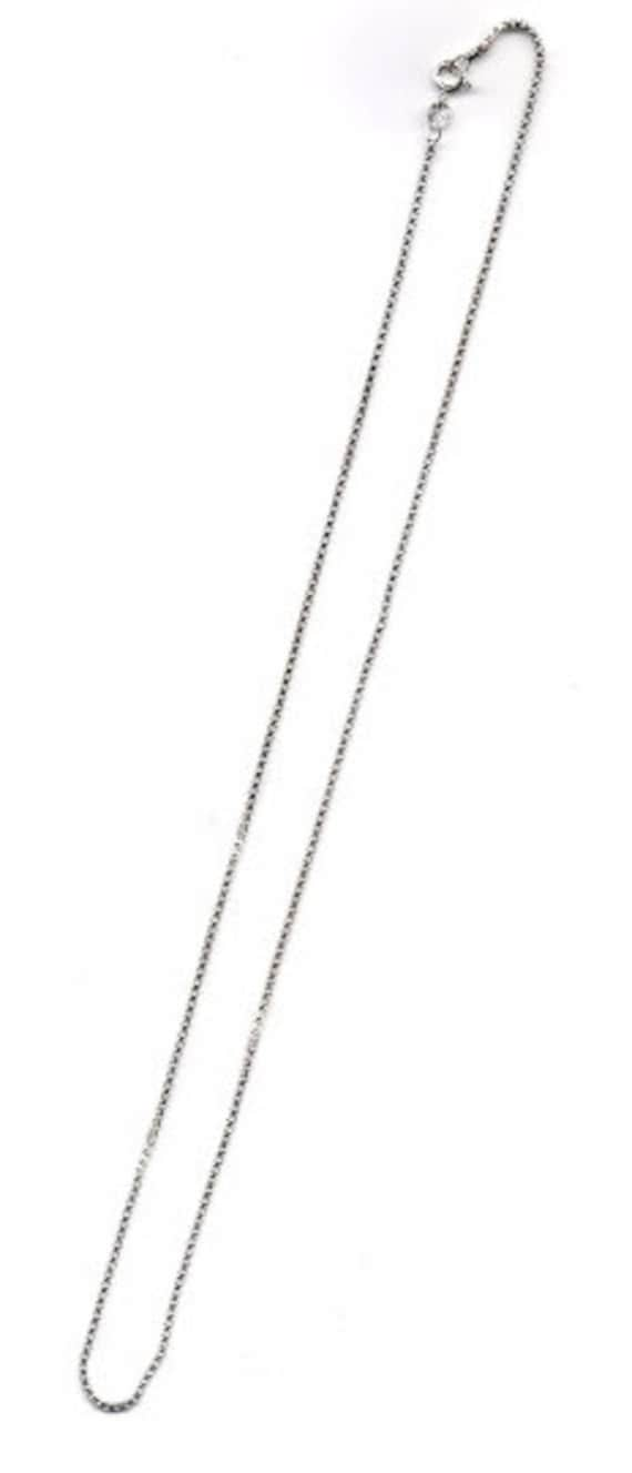 Sterling Silver Box link chain 1.3mm and  1.5 mm  