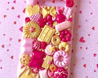 COOKIES phone case. KAWAII phone case, 3D phone case, food phone case, decoden phone case, strawberry phone case