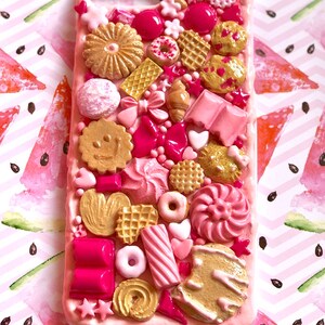 COOKIES phone case. KAWAII phone case, 3D phone case, food phone case, decoden phone case, strawberry phone case image 6