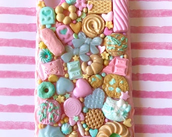 FOOD PHONE CASE. Kawaii phone case. Sweet cell phone case. Kawaii decoden phone case. Phone shell for iPhone and Samsung. 3D phone pastel