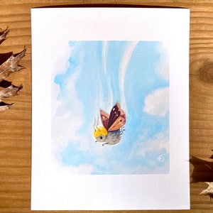 Skydive Moth Series - FREEFALL Print